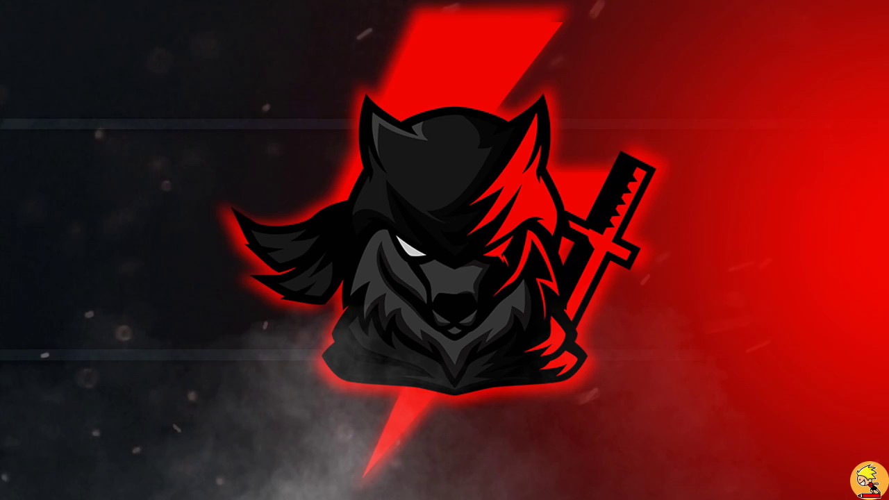 Ninja Wolf Mascot Logo Speedart Youtube