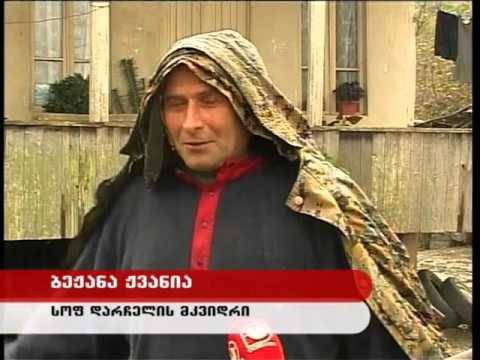 აქცია დარჩელში - მოსახლეობა ნაპირსამაგრი სამუშაოების ჩატარებას ითხოვს