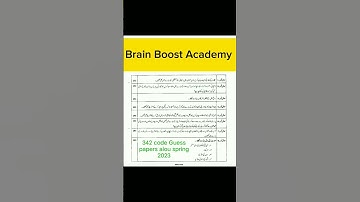 342 code Guess paper aiou | 342 code k Guess papers spring 2023 #aiou #improtant #guess #viralvideo
