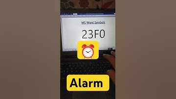⏰ Alarm Code Symbol in Ms Word| #alarm #time #shortsfeed #shortvideo #shorts #short #trending #fyp