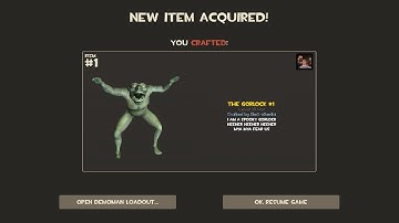 TF2 - CRAFTING A GORLOCK and 9 other hats.