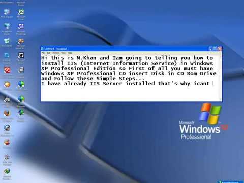 MKHAN Tutorials: How to Install IIS Server in Windows XP Professional