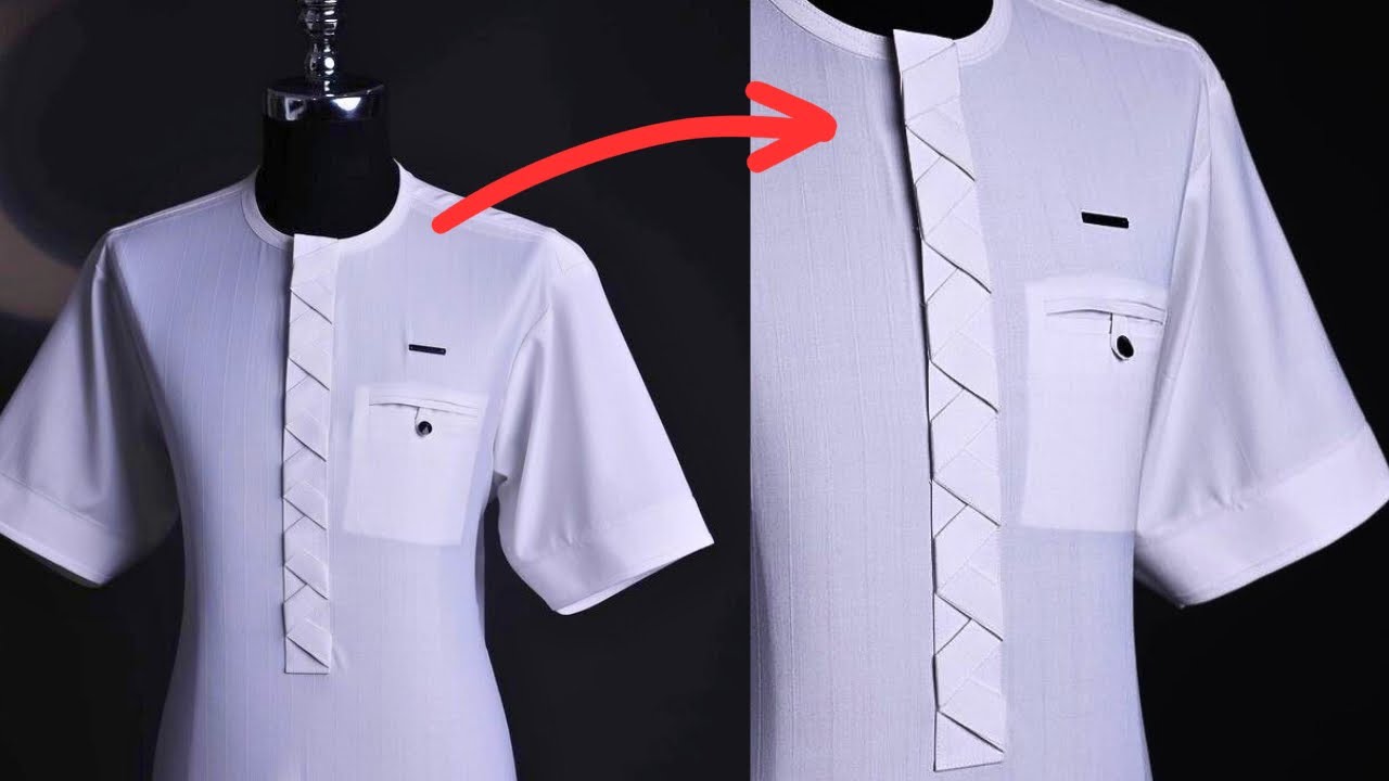 Placket zigzag design tutorial - YouTube