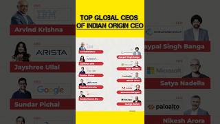 top global ceo`s of indian origin ceo ‼️🤔#facts