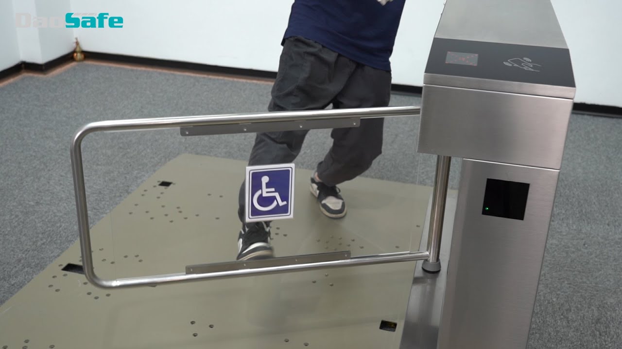 Wide Lane Anti-kick Optical Swing Turnstile DS202AD