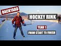 Backyard Hockey Rink Build - From Start to Finish