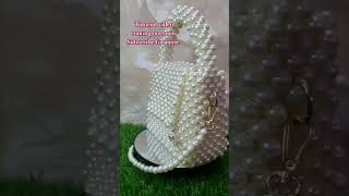 DIY PEARL BEAD BAG |TUTORIAL | DIY| @bountifulbeautydiy #shorts #virialshorts #beadbags #handmade