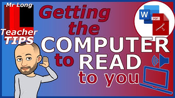 Getting the computer to read to you