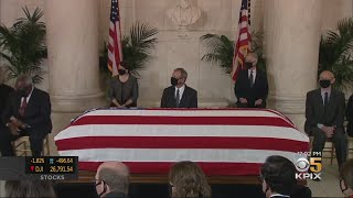 Justice Ruth Bader Ginsburg's Body Lies In Repose At Supreme Court