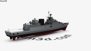 Kamorta-class corvette 3D model by 3DModels.org