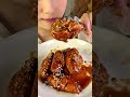 Sauce 😋 Rich Chicken wings! I Tried the Spiciest Noodles Ever! 🌶️ #mukbang#asmrshorts#