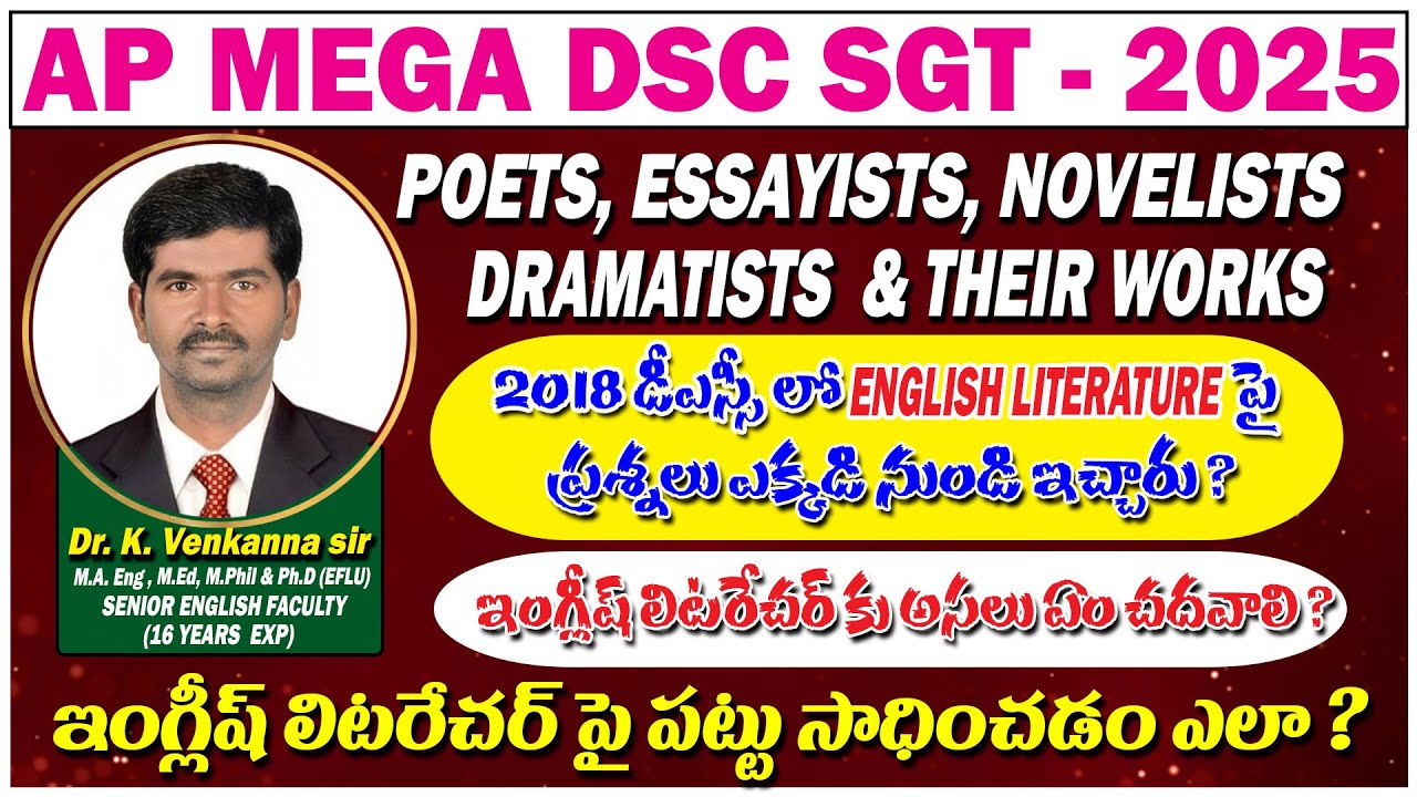 𝗣𝗢𝗘𝗧𝗦, 𝗘𝗦𝗦𝗔𝗬𝗜𝗦𝗧𝗦, 𝗡𝗢𝗩𝗘𝗟𝗜𝗦𝗧𝗦 , 𝗗𝗥𝗔𝗠𝗔𝗧𝗜𝗦𝗧𝗦 & 𝗧𝗛𝗘𝗜𝗥 𝗪𝗢𝗥𝗞𝗦 || 𝗔𝗣 𝗗𝗦𝗖𝗘𝗡𝗟𝗚𝗜𝗦𝗛 𝗟𝗜𝗧𝗘𝗥𝗔𝗧𝗨𝗥𝗘  || 𝗔𝗣 𝗗𝗦𝗖 𝟮𝟬𝟮𝟱 |