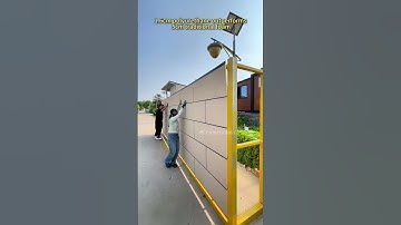 Installation of simple metal carved panels #sandwichpanel #exteriorwallpanel #construction #cladding