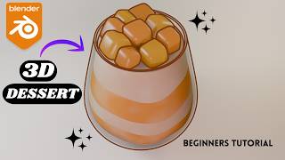 Easy 3D Mango Dessert in Blender (Beginners Tutorial)