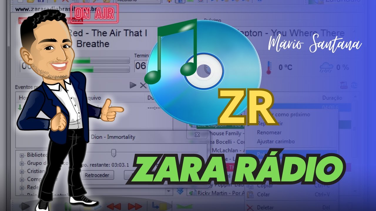 Instalação do Zara Rádio | Curso de Locutor de Rádio de Mário Santana ...