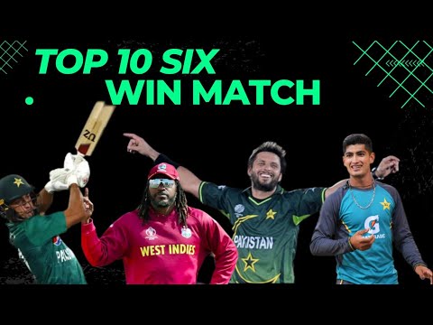 Top 10 last ball battles in cricket history || last Ball six win the ...