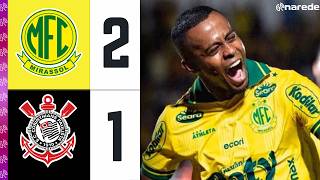 🔥 DINIZISMO EM XEQUE! CORINTHIANS CAI E VOLTA PARA O Z4 - MIRASSOL 2 X 1 CORINTHIANS - JOGO COMPLETO