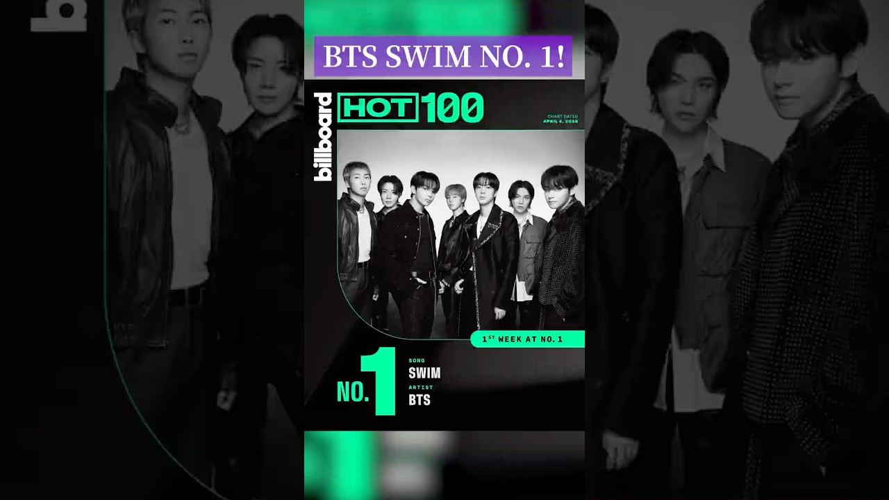 BTS SWIM hits the top of the Billboard Hot 100 chart — Historic achievement for megagroup!