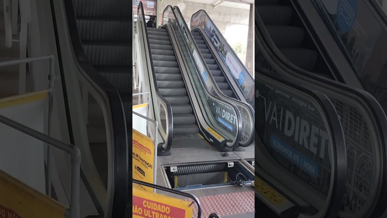 Flagrante Manutenção Escada Rolante Dupla ⏪⏩