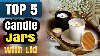 Candle Jars with wooden lids