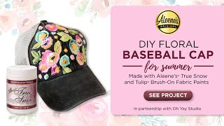 DIY Painted Flower Hat for Summer