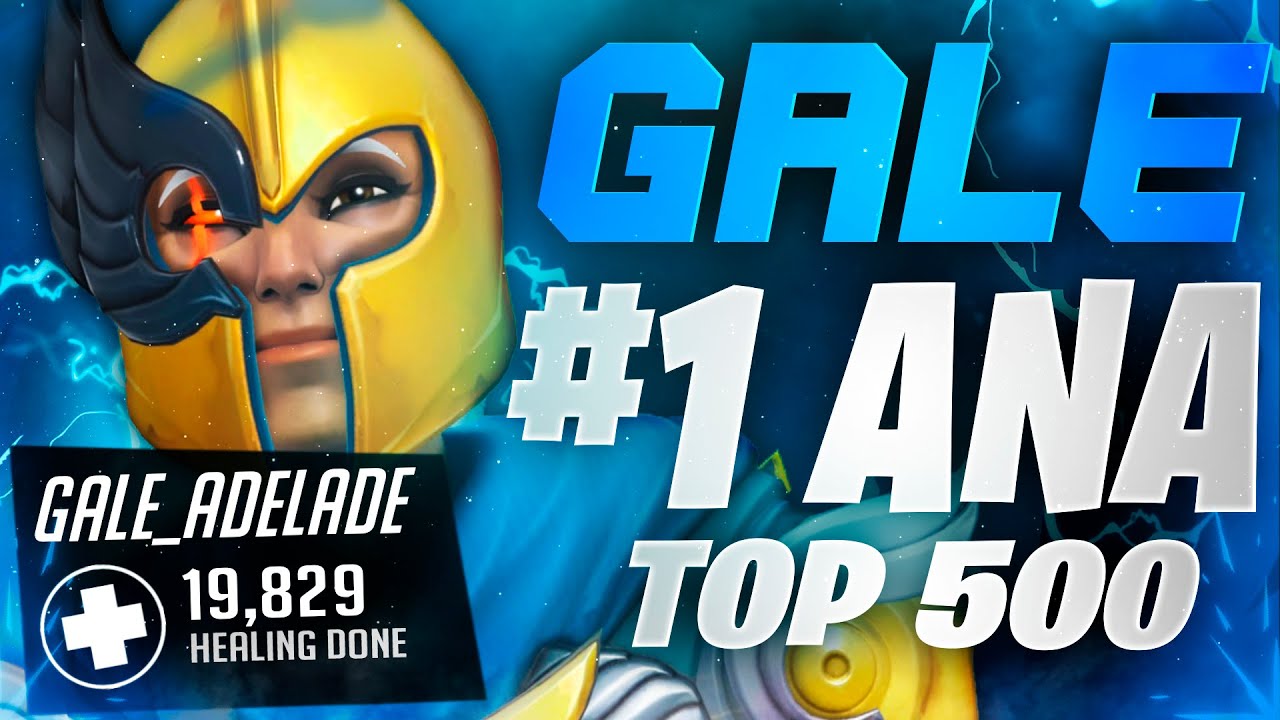 GALE RANK 10 ANA GOD! 20K HEALING DONE!  OVERWATCH 2 TOP 500 SEASON 2