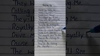 Download Lagu Royalty Song Lyrics | Egzod \u0026 Maestro Chives | Lyrics Creator. #shorts MP3