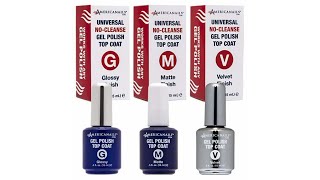 Americanails Gel Polish Glossy, Matte & Velvet Top Coat