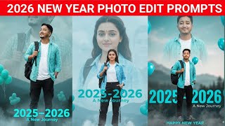 Trending Happy New Year 2026 Photo Editing🤩 | Google Gemini New Year Photo Editing | Gemini Prompts screenshot 3