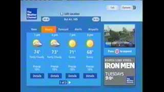 Verizon FiOS local weather screen from The Weather Channel