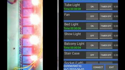 Home Automation using AVR and Bluetooth Module - Demonstration