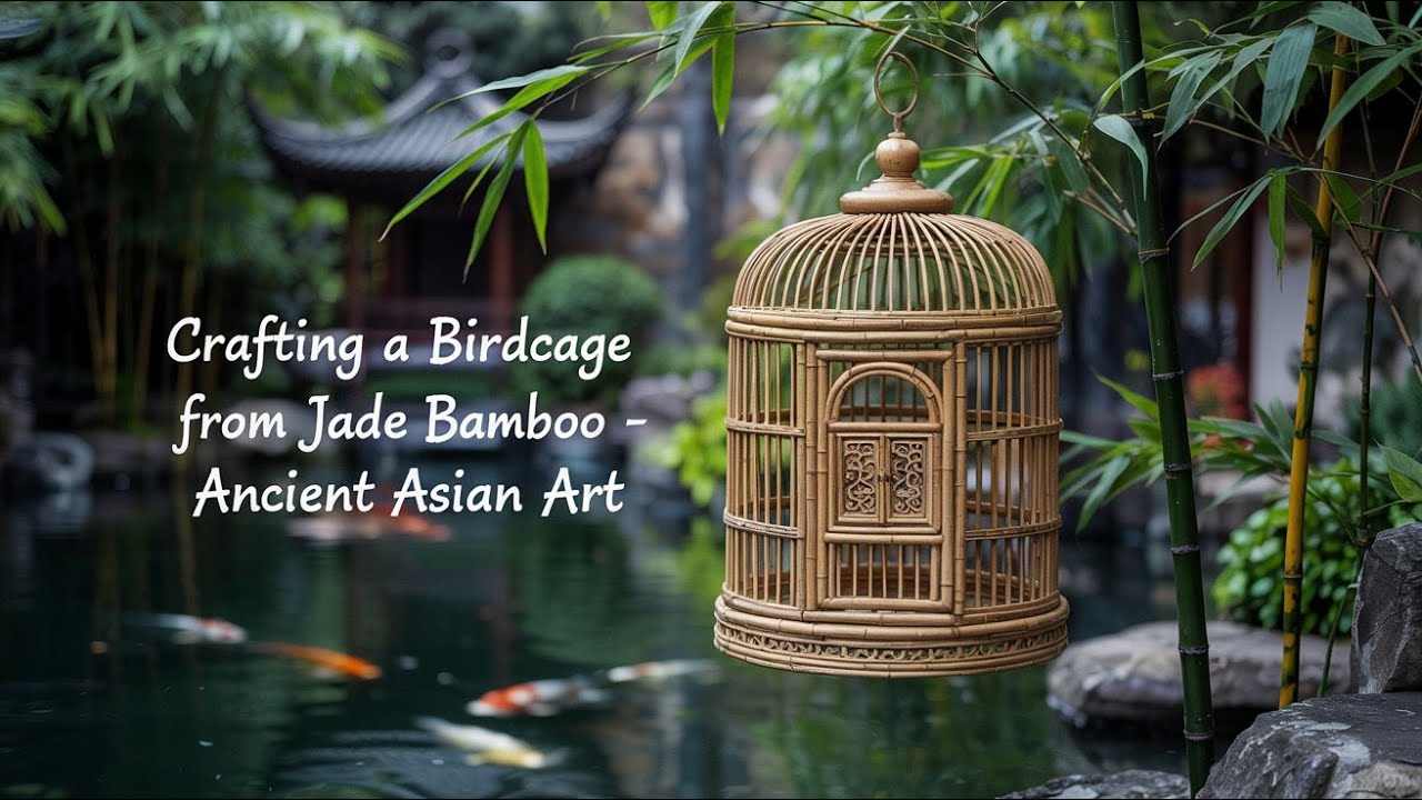 How This Stunning Birdcage Is Handmade from Jade Bamboo | Traditional Asian Craftsmanship