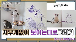 22 피카소처럼 단순하게 그리기(노 지우개_지우개없이 한번에 그리기)