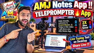 AMJ Notes App Review | Teleprompter, Text Scrolling & Desktop Control Without Internet screenshot 2