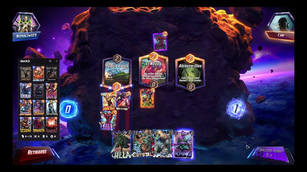 Marvel Snap - Mazo Arishem con Jim Hammond Human Torch.