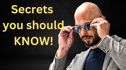 "The Power of Networking: How Andrew Tate Reveals the Path to Wealth"