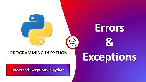 Python Programming-ல் Errors மற்றும் Exceptions | Tamil | By E.S. Vijay Shankar
