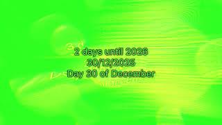 2 days left until 2026