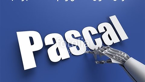01 مدخل إلى لغات البرمجة  لغة البرمجة باسكال PASCAL LANGUAGE