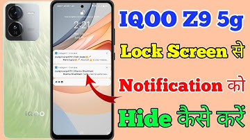 IQOO Z9 5g Lock Screen Par Notification Ko hide Kaise Kare // How To Hide Notification In IQOO Z9 5g