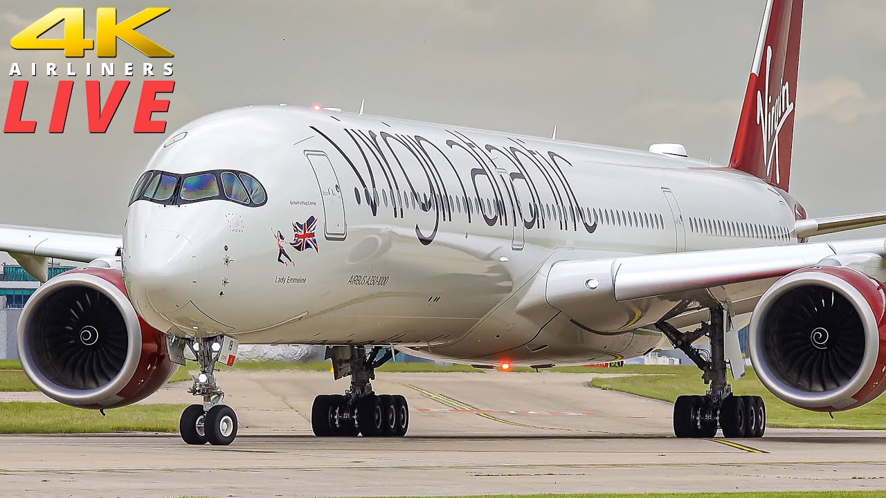 š“ Manchester Airport LIVE - 4K Plane Spotting - YouTube