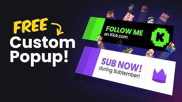 Make Your Own Twitch Prime or Kick Popup | A FREE Stream Upgrade You NEED!