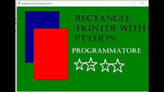 rectangle tkinter with python