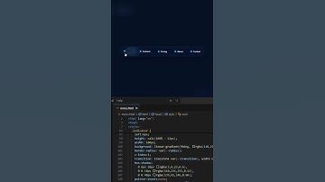 Navigation Menu Hover Effect using HTML & CSS #webdevelopment #coding #htmlcss #shorts