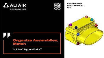 Organize Assemblies, Match in Altair HyperWorks