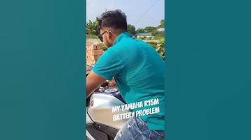 My Yamaha r15m battery Problem😞 after 18 month 😱 #reels #r15m #service #yamaha