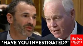 Ron Johnson Asks IRS Chief About Hunter Biden Whistleblowers, Agents Visit To Matt Taibbi's Home