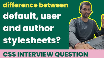 Types of CSS || Default, User and Authar Stylesheet? || inline, Internal and External Stylesheet?