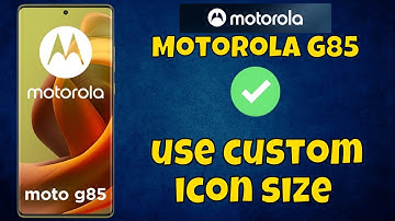 Motorola Moto G85 Customize icon Style || How to change icon size || How to use custom icon size