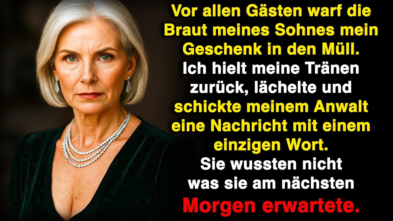 „Diesen Müll brauche ich nicht“, sagte sie lachend und warf mein Geschenk weg. Also habe ich ihren..